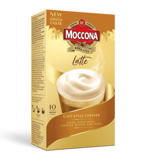 moccona sachet latte packshot